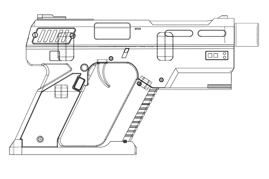 Helldivers P2 Peacemaker (Súng Prop) – Mẫu CAD/In 3D - Image 3