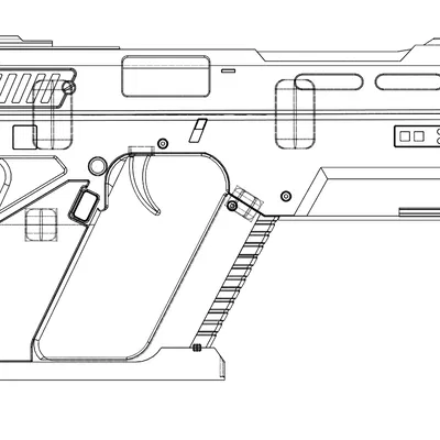 Helldivers P2 Peacemaker (Súng Prop) – Mẫu CAD/In 3D