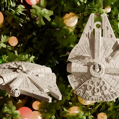 Mô Hình Millennium Falcon Trang Trí Cây Thông Noel Star Wars
