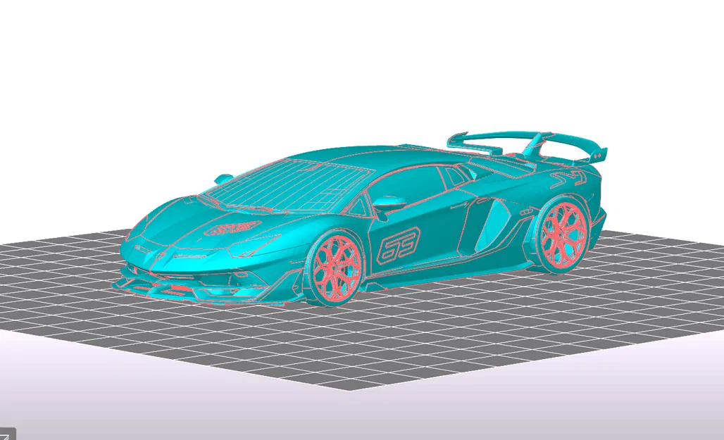 Mô Hình Xe Lamborghini Aventador 3D In Sắc Nét - Image 1