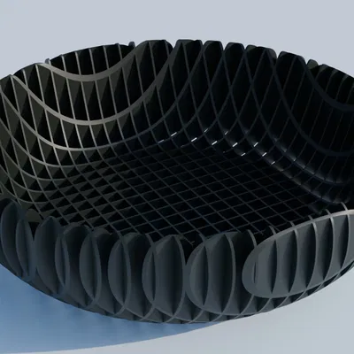 Tô/Bát Squares See-Through - Dựng Dọc (Vertically)