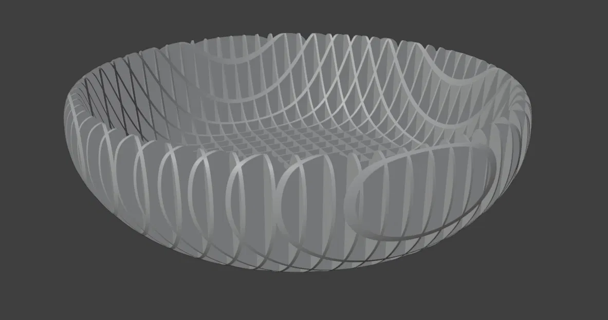 Tô/Bát Squares See-Through - Dựng Dọc (Vertically) - Image 3