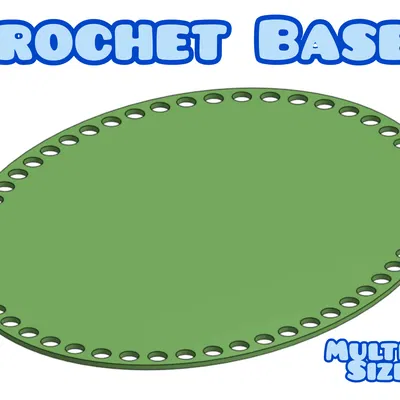 Đế đáy giỏ móc len (Crochet Basket Bases)