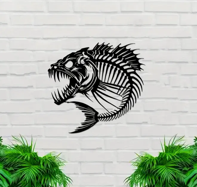 Mô Hình Xương Cá 3D - Trang Trí Độc Đáo Cho Ngôi Nhà Của Bạn - Image 1