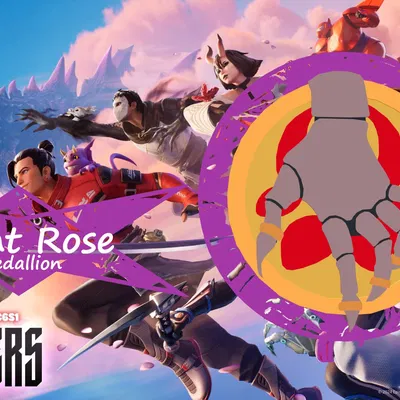 Huân chương Night Rose Fortnite (CH6S1) - Mô hình in 3D