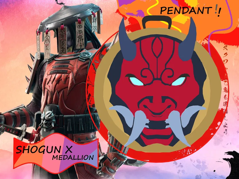 Mô hình Huy hiệu Shogun X (Fortnite CH6S1) - Đồ chơi 3D - Image 1