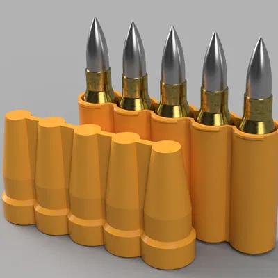 Khay Đựng 5 Viên Đạn 308 Pocket Size - Mẫu In 3D Tiện Lợi