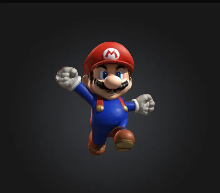Mô Hình 3D Mario Đang Nhảy - Đồ Trang Trí Độc Đáo - Image 1