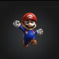 Mô Hình 3D Mario Đang Nhảy - Đồ Trang Trí Độc Đáo - Thumbnail 1
