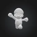 Mô Hình 3D Mario Đang Nhảy - Đồ Trang Trí Độc Đáo - Thumbnail 2