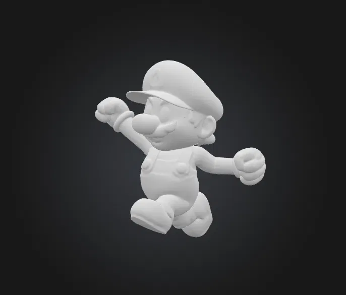 Mô Hình 3D Mario Đang Nhảy - Đồ Trang Trí Độc Đáo - Image 3