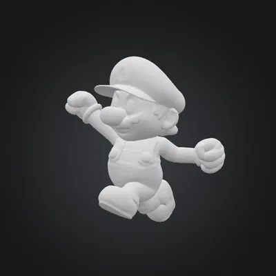 Mô Hình 3D Mario Đang Nhảy - Đồ Trang Trí Độc Đáo