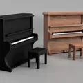 Hộp nhạc Piano tỉ lệ 1:12 kèm ghế - Thumbnail 2