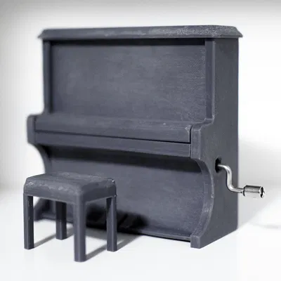 Hộp nhạc Piano tỉ lệ 1:12 kèm ghế