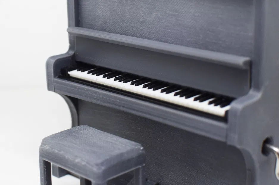 Hộp nhạc Piano tỉ lệ 1:12 kèm ghế - Image 5