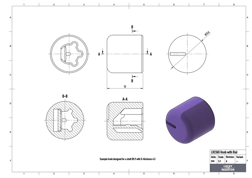 Núm vặn kèm Dial: Thiết kế Fusion 360 Fully Parametric - Image 3