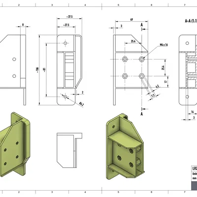 Bracket treo tường dọc cho thiết bị rack 19 inch