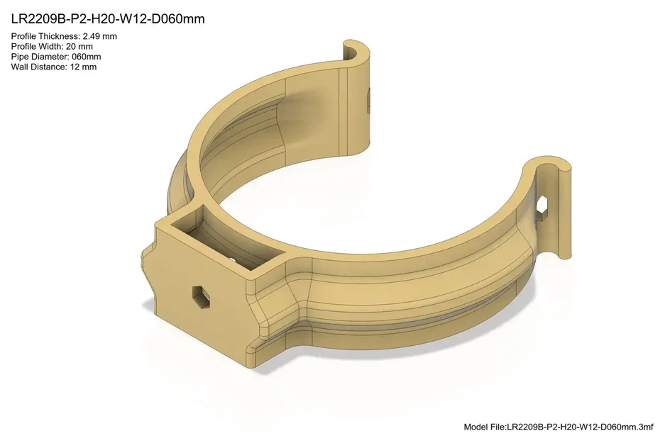 Kẹp Ống Snap-in (Rev. B) – 20-200mm – 0.8-5.5in - Image 1