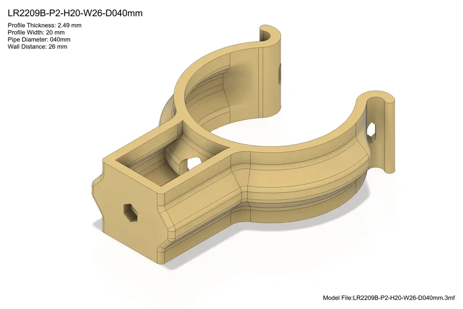 Kẹp Ống Snap-in (Rev. B) – 20-200mm – 0.8-5.5in - Image 3