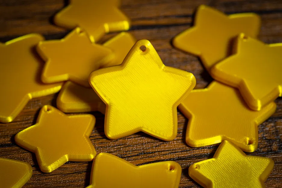 Ngôi Sao Năm Cánh Phồng Đẹp Dùng Trang Trí - Image 1