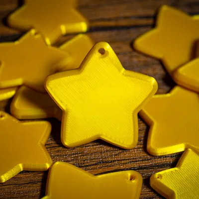 Ngôi Sao Năm Cánh Phồng Đẹp Dùng Trang Trí