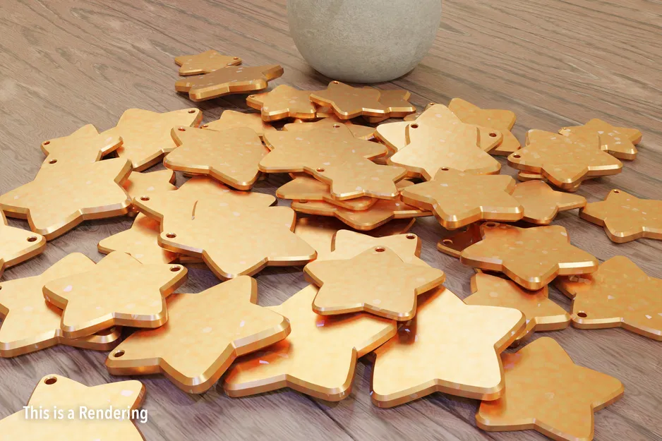 Ngôi Sao Năm Cánh Phồng Đẹp Dùng Trang Trí - Image 3