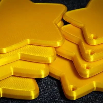 Ngôi Sao Năm Cánh Phồng Đẹp Dùng Trang Trí