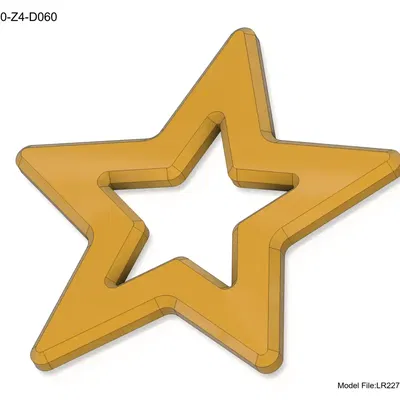 Khung Sao 5 Cánh Cỡ Lớn – Nhiều Kích Thước, Thiết Kế Parametric Fusion360