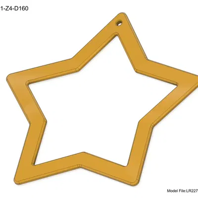 Khung Sao 5 Cánh Cỡ Lớn – Nhiều Kích Thước, Thiết Kế Parametric Fusion360