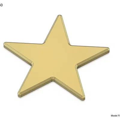 Trang trí ngôi sao 5 cánh – nhiều kích thước, thiết kế parametric Fusion360