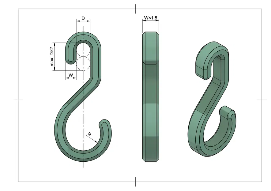 Móc Treo Cong Thanh Lịch Cho Quần Áo & Túi Xách - Image 2