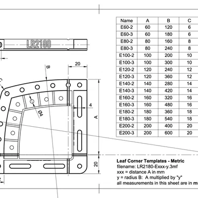 Bộ Template Bo Góc Dạng “Leaf” Nhiều Kích Thước