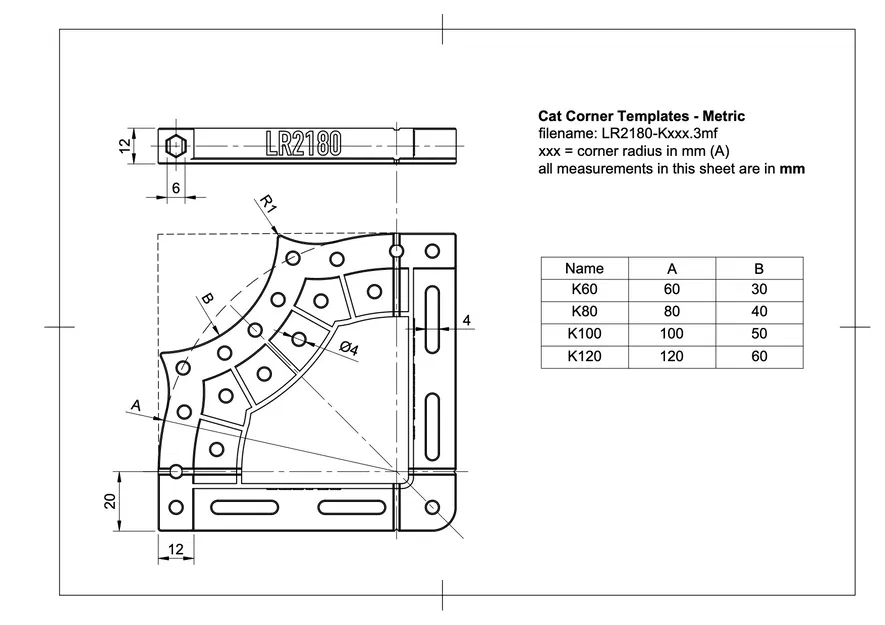 Template bo góc hình “Cat” (4 kích thước) - Image 2