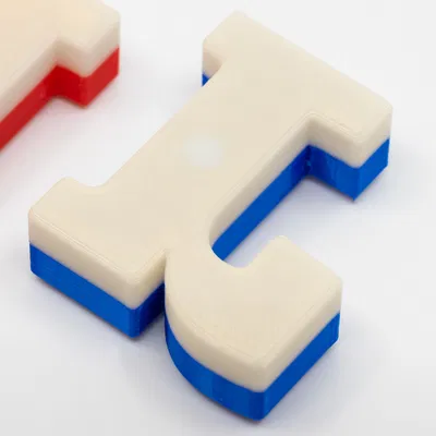 Bộ chữ cái thường Alphabet hai màu, nhúng nam châm