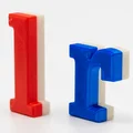 Bộ chữ cái thường Alphabet hai màu, nhúng nam châm - Thumbnail 3