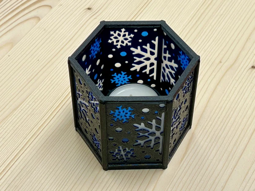 Lồng đèn mùa đông với các tấm màu thay đổi (Winter Lantern with Interchangeable Color Panels) - Image 3