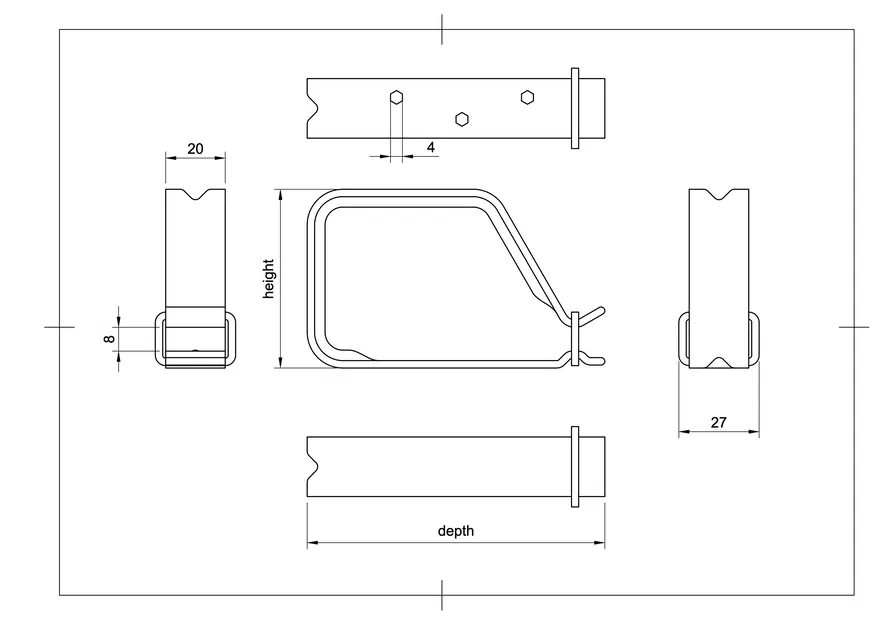 Móc Dẫn Hướng Cáp (Cable Organizer/Routing Hook) - Nhiều Kích Thước - Image 3