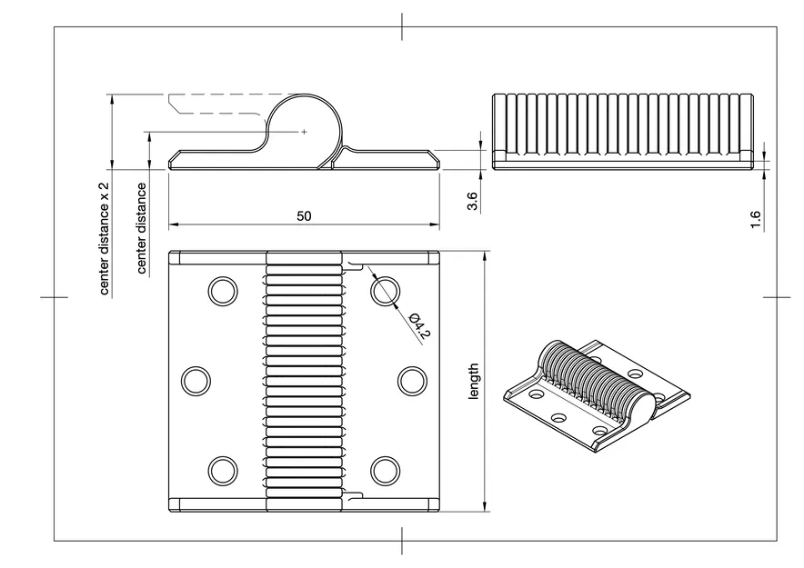 Bản lề Print in Place – PETG/ASA – Độ bền trung bình 200 - LR Basics - Image 2