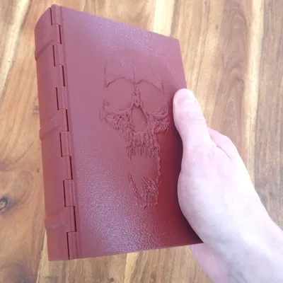 Sách Đầu Lâu đựng xúc xắc/kẹo - Bấm khớp, không cần nam châm - Print in Place