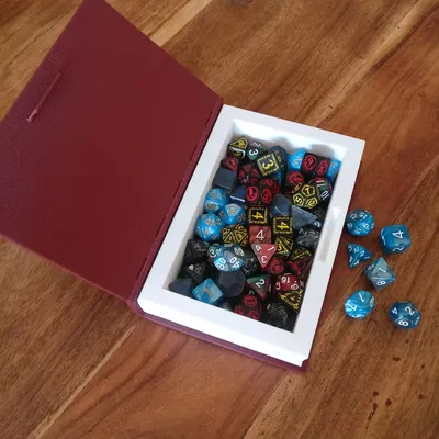 Sách Đầu Lâu đựng xúc xắc/kẹo - Bấm khớp, không cần nam châm - Print in Place