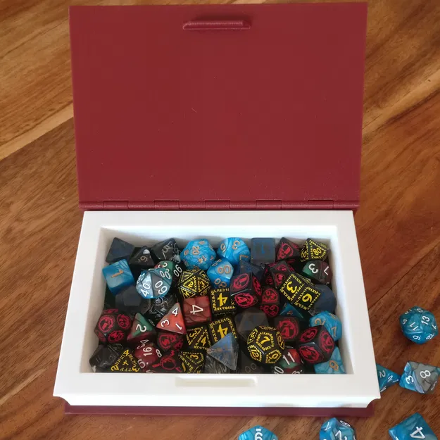 Sách Đầu Lâu đựng xúc xắc/kẹo - Bấm khớp, không cần nam châm - Print in Place - Image 6