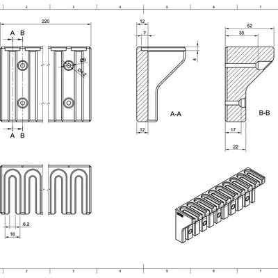 Giá Treo F-Clamp Gọn Nhỏ cho Kẹp Regular và Small