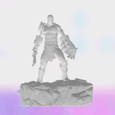 Mô Hình Kratos - Tượng Chiến Thần Sparta Đẹp Mắt