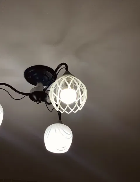 Chụp đèn hoa sen (Lotus lamp shade) cho đui E27 - Image 3