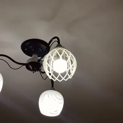 Chụp đèn hoa sen (Lotus lamp shade) cho đui E27
