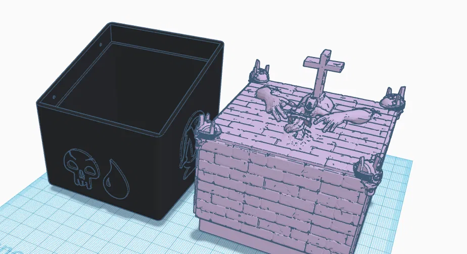 Hộp Đựng Bài MTG Zombie Độc Đáo Cho Commander - Image 1