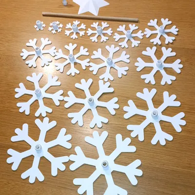 Cây Thông Noel Bông Tuyết V2 (Snowflake Christmas Tree V2)
