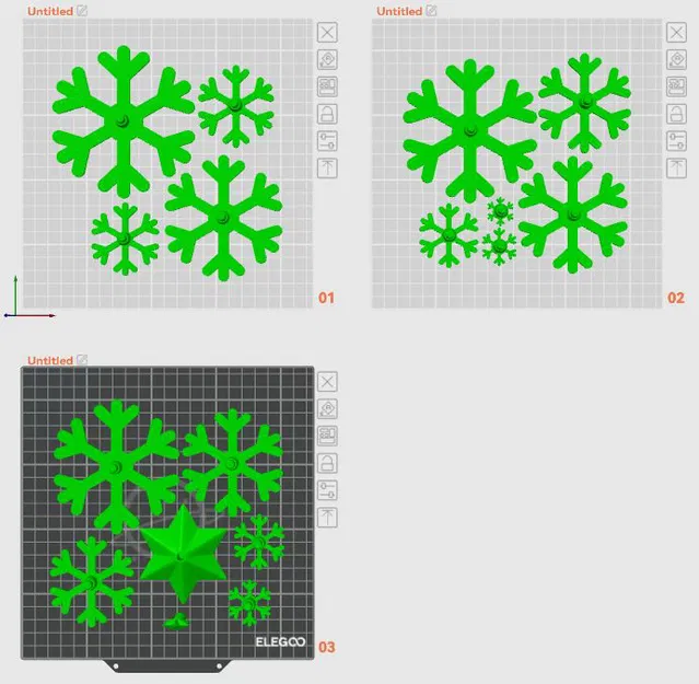 Cây Thông Noel Bông Tuyết V2 (Snowflake Christmas Tree V2) - Image 3