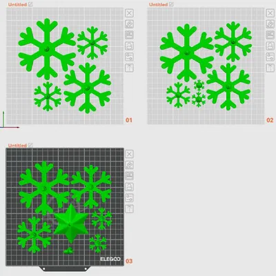 Cây Thông Noel Bông Tuyết V2 (Snowflake Christmas Tree V2)
