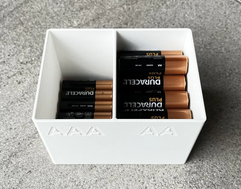 Hộp Đựng Pin AA AAA 3D Tiện Lợi, Sắp Xếp Ngăn Nắp - Image 1